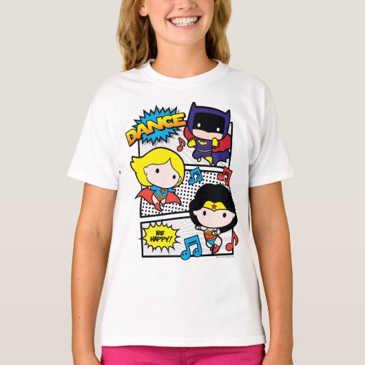 Chibi Helden Dansen T-shirt (Voorkant)