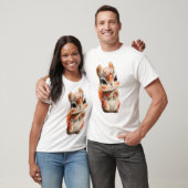 Chibi Herfst Chipmunk Bosbewoner Mannen T-shirt (Unisex)