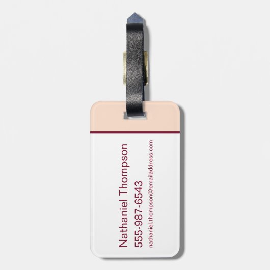 Chibi Hermelien "Mischief Managed" Bagagelabel (Achterkant verticaal)