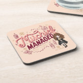 Chibi Hermelien "Mischief Managed" Bier Onderzetter (Linkerzijde)