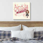 Chibi Hermelien "Mischief Managed" Canvas Afdruk (Insitu (Slaapkamer))