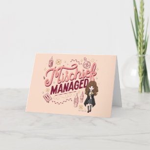 Chibi Hermelien "Mischief Managed" Kaart