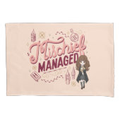 Chibi Hermelien "Mischief Managed" Kussensloop (Voorkant)