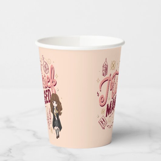 Chibi Hermelien "Mischief Managed" Papieren Bekers (Links)