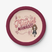 Chibi Hermelien "Mischief Managed" Papieren Bordje (Voorkant)