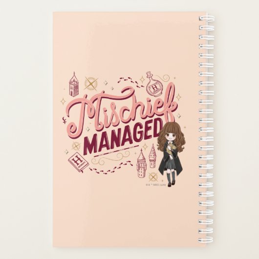 Chibi Hermelien "Mischief Managed" Planner (Achterkant)