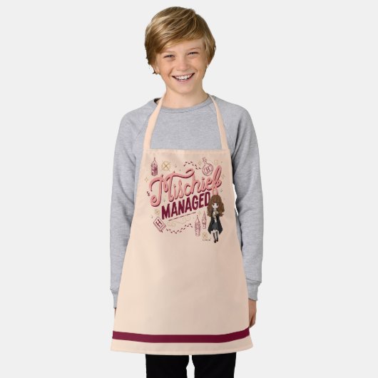 Chibi Hermelien "Mischief Managed" Schort (Gedragen)