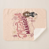 Chibi Hermelien "Mischief Managed" Sherpa Deken (Voorkant (horizontaal))