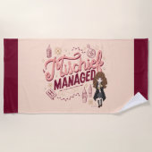 Chibi Hermelien "Mischief Managed" Strandlaken (Voorkant)