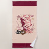 Chibi Hermelien "Mischief Managed" Strandlaken (Voorkant)