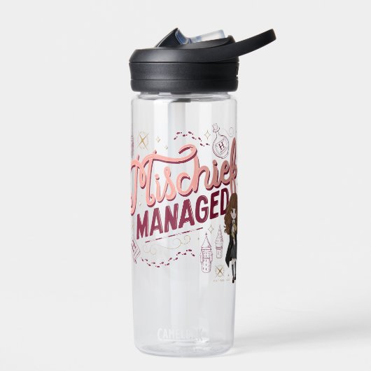 Chibi Hermelien "Mischief Managed" Waterfles (Links)