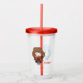Chibi Hermione Granger Patronus Acryl Drinkbeker (Voorkant)