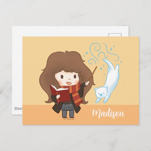 Chibi Hermione Granger Patronus Briefkaart (Voorkant / Achterkant)