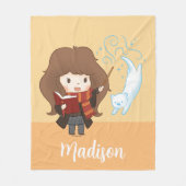 Chibi Hermione Granger Patronus Fleece Deken (Voorkant)