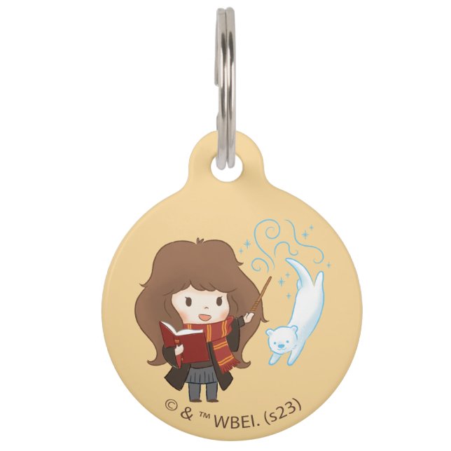 Chibi Hermione Granger Patronus Huisdierpenning (Voorkant)