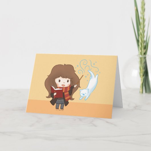 Chibi Hermione Granger Patronus Kaart (Voorkant)