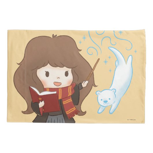 Chibi Hermione Granger Patronus Kussensloop (Achterkant)