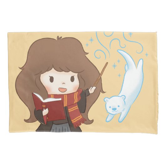 Chibi Hermione Granger Patronus Kussensloop (Voorkant)