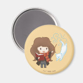 Chibi Hermione Granger Patronus Magneet (Voorkant / Achterkant)