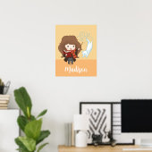 Chibi Hermione Granger Patronus Poster (Thuiskantoor)