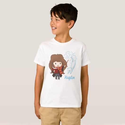 Chibi Hermione Granger Patronus T-shirt (Voorkant volledig)