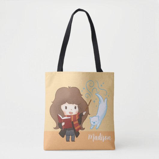 Chibi Hermione Granger Patronus Tote Bag (Voorkant)