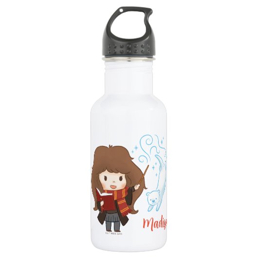 Chibi Hermione Granger Patronus Waterfles (Voorkant)