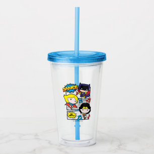 Chibi Heroes Dancing Acryl Drinkbeker