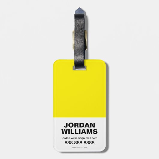 Chibi Heroes Dancing Bagagelabel (Achterkant verticaal)