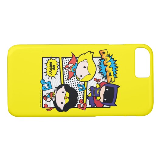 Chibi Heroes Dancing Case-Mate iPhone Case (Achterkant (Horizontaal))