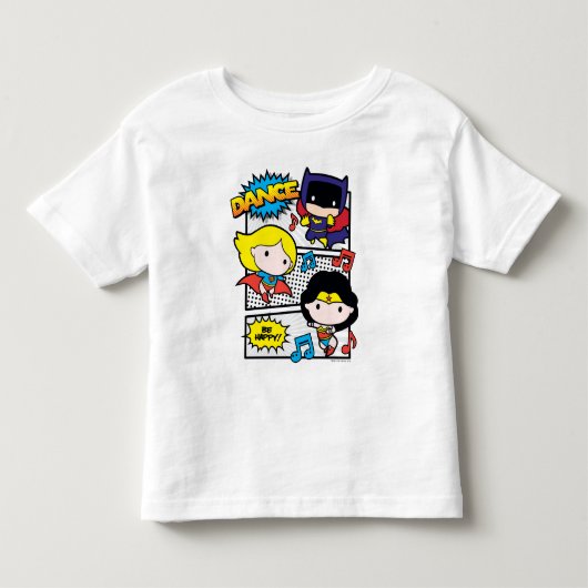 Chibi Heroes Dancing Kinder Shirts (Voorkant)