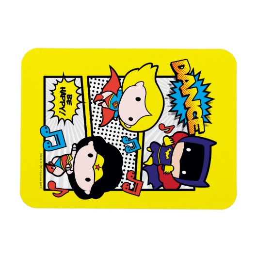 Chibi Heroes Dancing Magneet (Horizontaal)