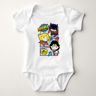 Chibi Heroes Dancing Romper