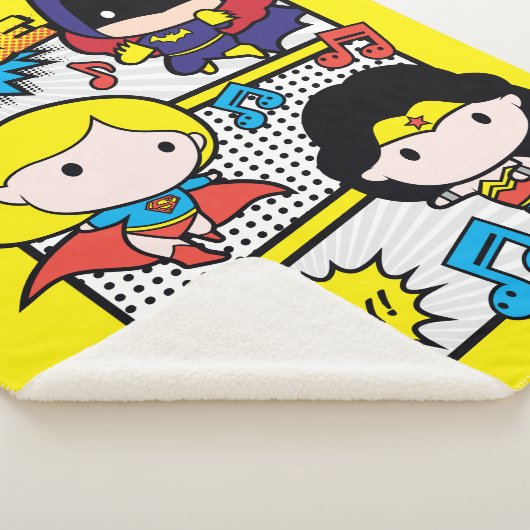 Chibi Heroes Dancing Sherpa Deken (3/4)