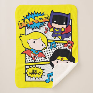 Chibi Heroes Dancing Sherpa Deken