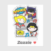 Chibi Heroes Dancing Sticker (Vel)