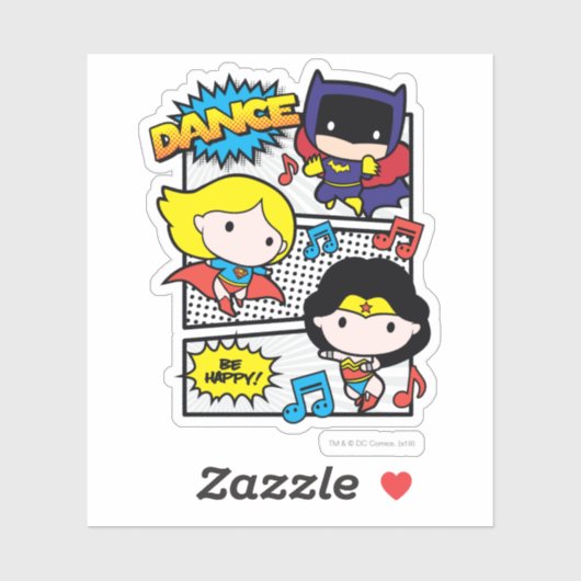 Chibi Heroes Dancing Sticker (Vel)