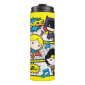 Chibi Heroes Dancing Thermosbeker (Voorkant)