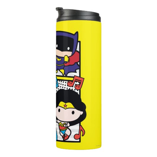 Chibi Heroes Dancing Thermosbeker (Geroteerd rechts)