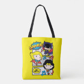 Chibi Heroes Dancing Tote Bag (Achterkant)