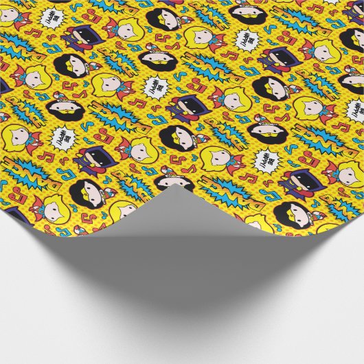 Chibi Heroine Dance Pattern Cadeaupapier (Hoek)