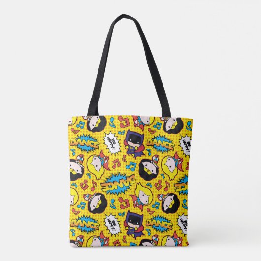 Chibi Heroine Dance Pattern Tote Bag (Achterkant)