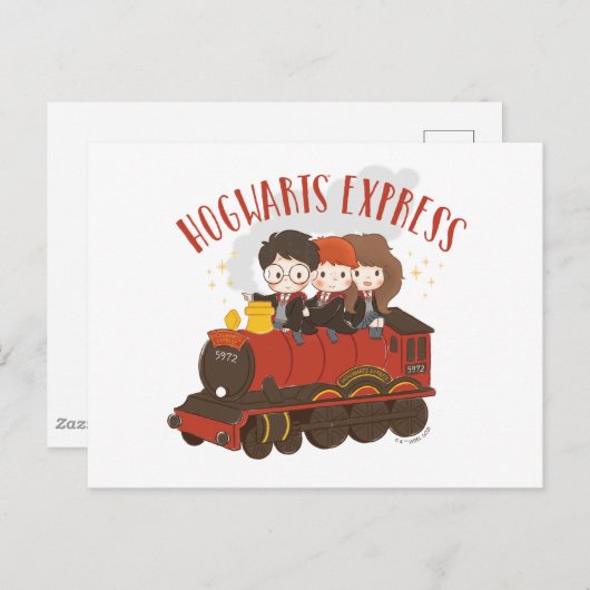 Chibi HOGWARTS EXPRESS™ Ride Briefkaart (Voorkant / Achterkant)