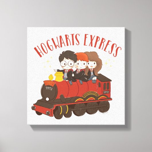 Chibi HOGWARTS EXPRESS™ Ride Canvas Afdruk (Voorkant)