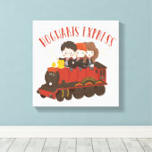Chibi HOGWARTS EXPRESS™ Ride Canvas Afdruk (Insitu (Houten vloer))