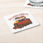 Chibi HOGWARTS EXPRESS™ Ride Kartonnen Onderzetters (Schuin)