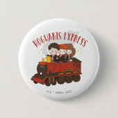 Chibi HOGWARTS EXPRESS™ Rit Ronde Button 5,7 Cm (Voorkant)