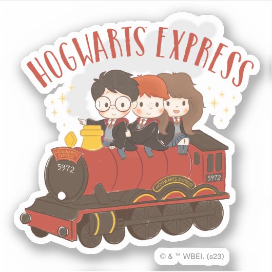 Chibi HOGWARTS EXPRESS™ rit Sticker (Voorkant)