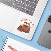 Chibi HOGWARTS EXPRESS™ rit Sticker (Laptop met iPhone)