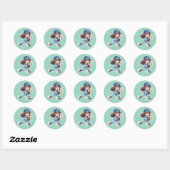 Chibi-honkbal 2026-editie - Pitcher Release Ronde Sticker (Vel)